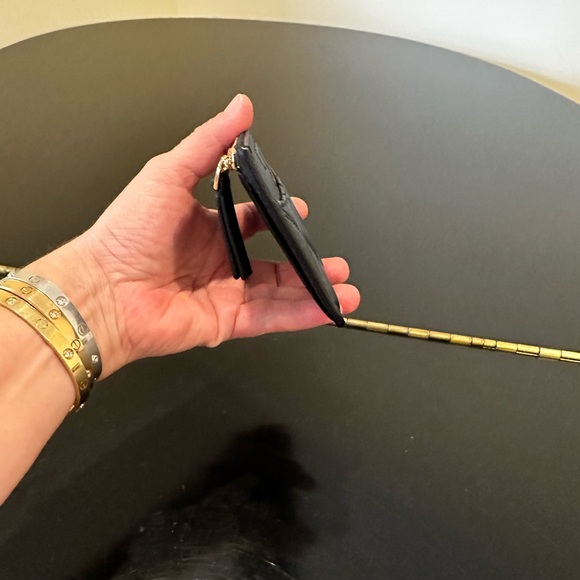 NWT Authentic luxury preppy Tory Burch Rare Black Savannah Card Case - Picture 10 of 17